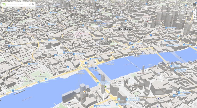 3D rendering of London.